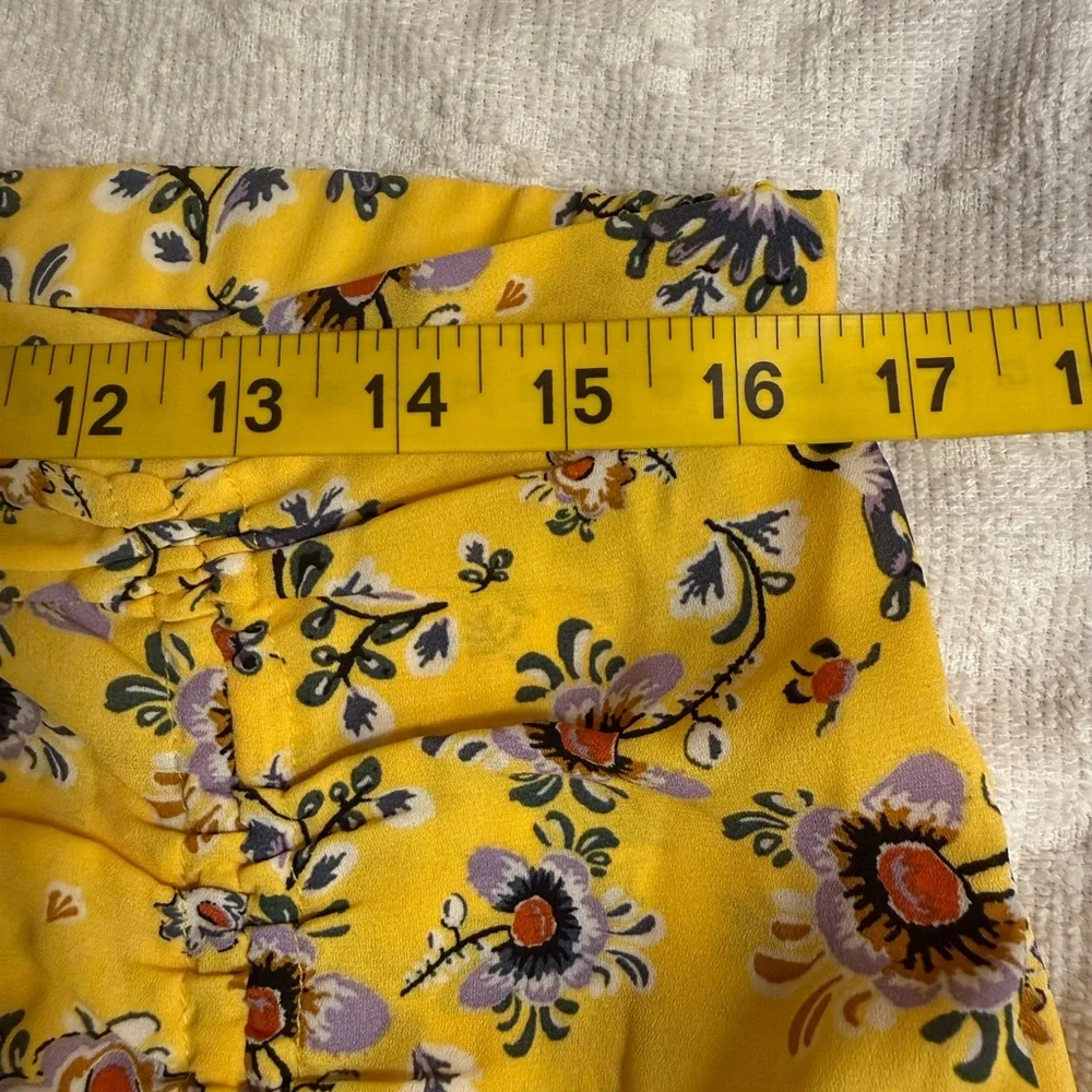 Max studio Floral Yellow Women's Skirt